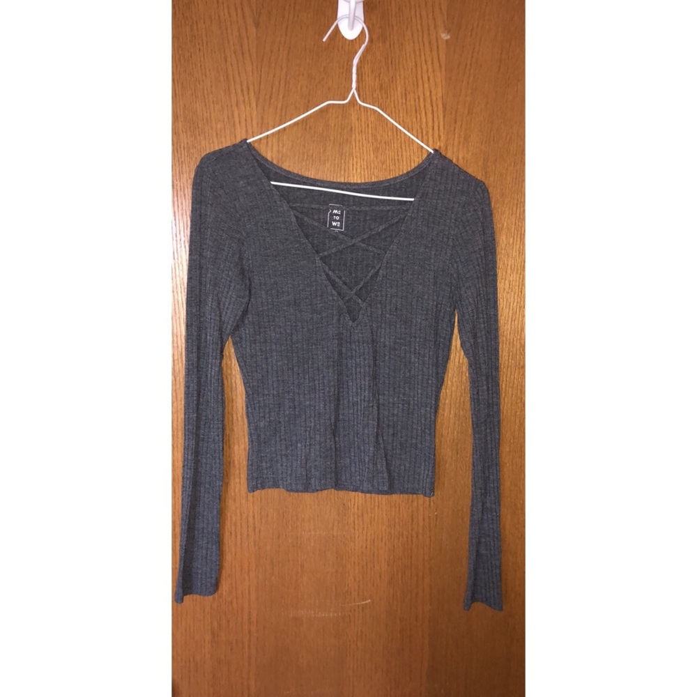 Pac Sun’s Me To We Grey Long Sleeve Shirt